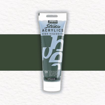 AKRYLOVÁ FARBA - PEBEO - STUDIO ACRYLICS - 100 ML | 59 OPAQUE SAP GREEN
