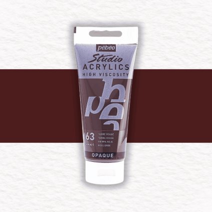 AKRYLOVÁ FARBA - PEBEO - STUDIO ACRYLICS - 100 ML | 63 TERRA ROSSA