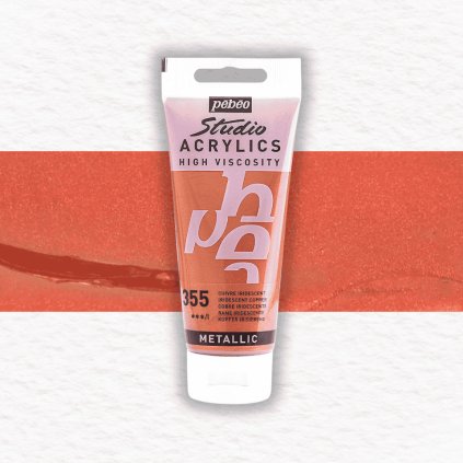 AKRYLOVÁ FARBA - PEBEO - STUDIO ACRYLICS - 100 ML | 355 IRIDESCENT COPPER