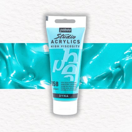 AKRYLOVÁ FARBA - PEBEO - STUDIO ACRYLICS - 100 ML | 358 IRIDESCENT GREEN BLUE