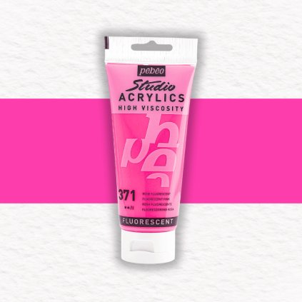 AKRYLOVÁ FARBA - PEBEO - STUDIO ACRYLICS - 100 ML | 371 FLUORESCENT PINK