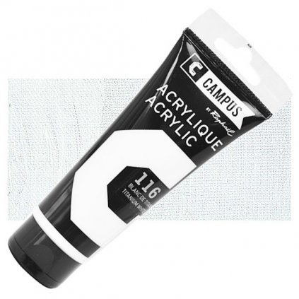 AKRYLOVÁ FARBA - SENNELIER RAPHAËL CAMPUS - 100 ML - 116 TITANIUM WHITE