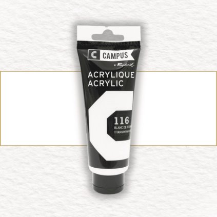 AKRYLOVÁ FARBA - SENNELIER - RAPHAËL CAMPUS - 100 ML | 116 TITANIUM WHITE