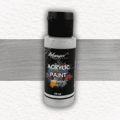 AKRYLOVÁ FARBA - ARTMAGICO - 59 ML | SILVER