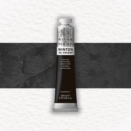 OLEJOVÁ FARBA - WINSOR & NEWTON - WINTON - 200 ML | LAMP BLACK