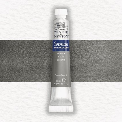 AKVARELOVÁ FARBA - WINSOR & NEWTON - COTMAN - 8 ML | PEWTER