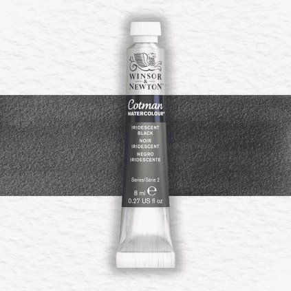 AKVARELOVÁ FARBA - WINSOR & NEWTON - COTMAN - 8 ML | IRIDESCENT BLACK