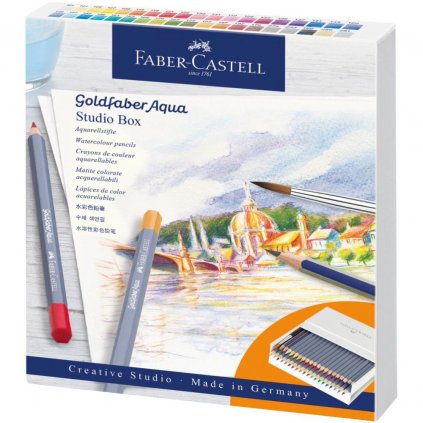 AKVARELOVÉ CERUZKY - FABER CASTELL GOLDFABER AQUA - ŠTÚDIO BOX - SADA 38 KS