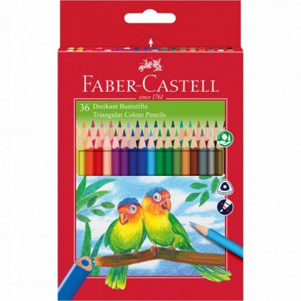 FAREBNÉ CERUZKY - FABER CASTELL ECO TRIANGULAR - SADA 36 KS