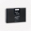 SKICÁR - HAHNEMÜHLE - BLACK BOOK - ŠPIRÁLOVÁ VÄZBA - 250 GSM - 30 LISTOV | A4 LANDSCAPE