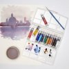 WINSOR & NEWTON COTMAN - AKVARELOVÉ FARBY - CESTOVNÁ SADA 12 X 8 ML + ŠTETEC