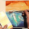 Viviva akvarelová sada Colorsheets Metallic | 10 farieb