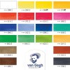 AKVARELOVÉ FARBY - VAN GOGH | 18 PANVIČIEK + 2x10 ML+ŠTETEC+ŠPONGIA