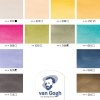 AKVARELOVÉ FARBY - VAN GOGH | MUTED COLOURS | 12 POLPANVIČIEK + ŠTETEC