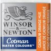 WINSOR & NEWTON COTMAN - AKVARELOVÁ FARBA - POLPANVIČKA - CADMIUM ORANGE HUE