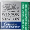WINSOR & NEWTON COTMAN - AKVARELOVÁ FARBA - POLPANVIČKA - INTENSE GREEN (PHTHALO GREEN)