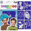 ŠABLÓNY NA MAĽOVANIE NA TVÁR - SNAZAROO - ADVENTURE - SADA 6 KS