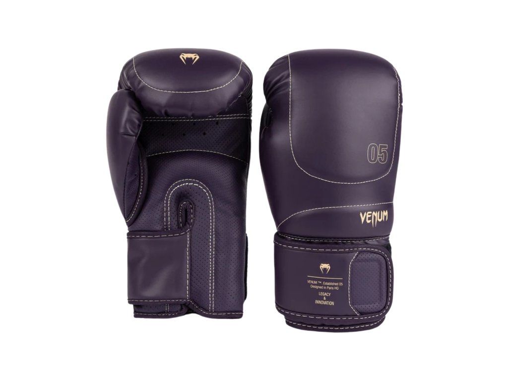 Leather Gloves Venum Elite Evo Boxing Gloves - Black/Bonze