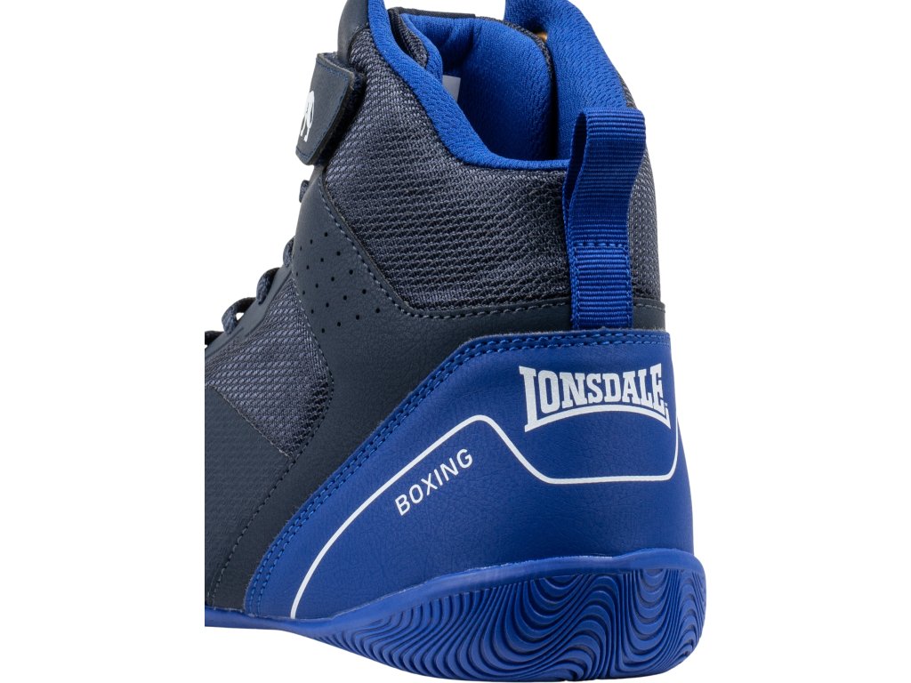 Scarpe Da Boxe Lonsdale Rufford Unisex - Bianco/Rosso | Pelle Sintetica | Misura 42 EU | Per Allenamento