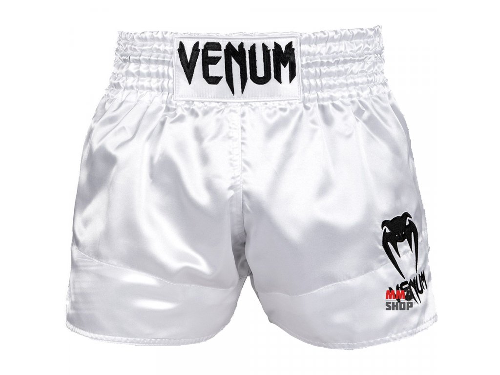 Venum Classic thajské šortky - bielo/čierne - MMA shop
