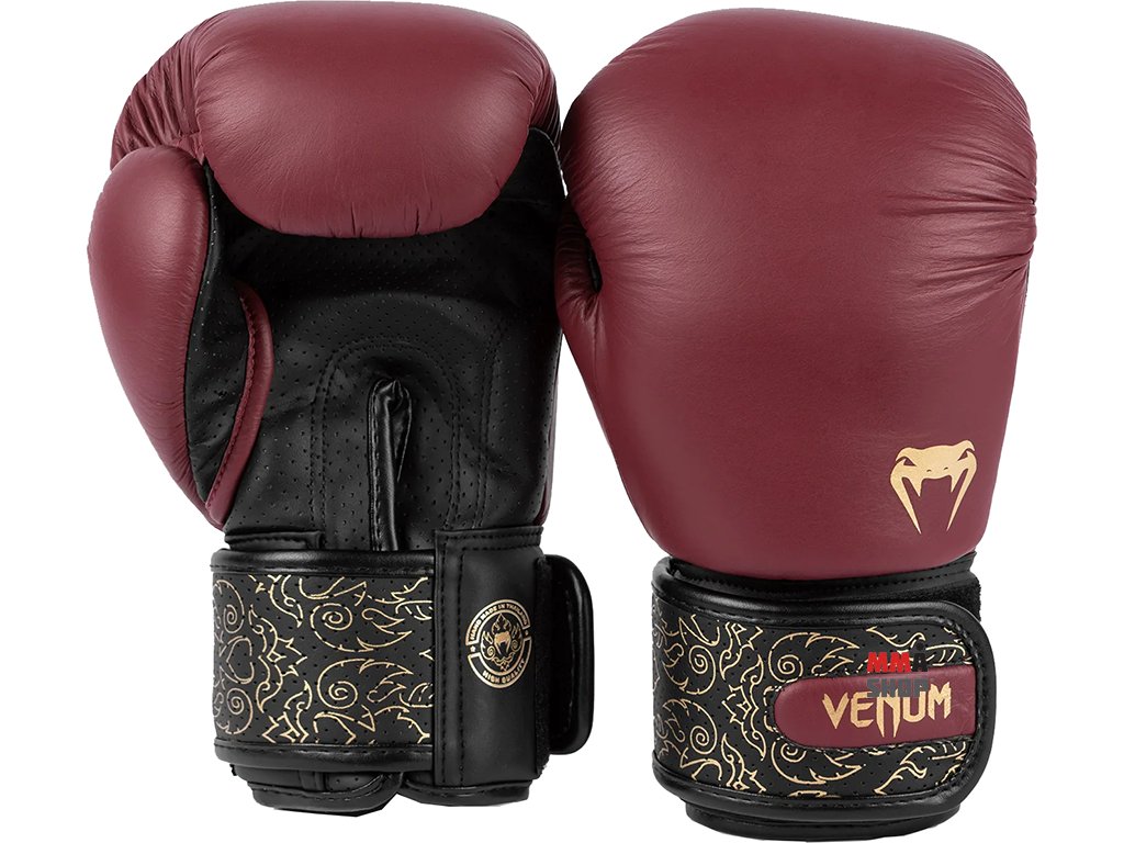 Venum Power 2.0 boxerské rukavice - vínovo/černé