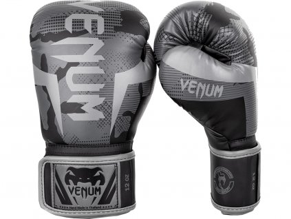 Venum Elite boxerské rukavice - černé/camo