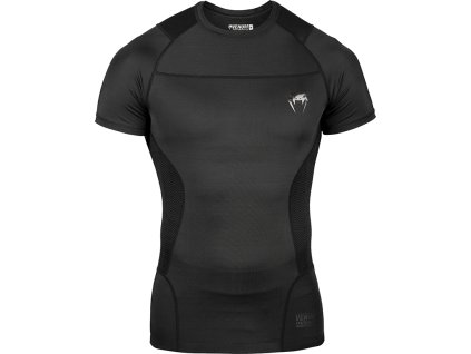 Venum G-Fit rashguard, krátký rukáv - černo/černý