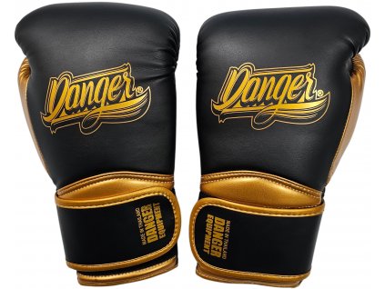 Danger Rocket boxerské rukavice - černo/zlaté