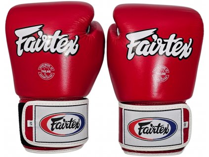 Fairtex Leather Boxing Gloves  - red