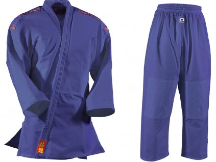 Danrho Judo kimono Yamanashi s nášivkami - modré