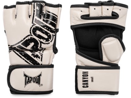 Tapout Canyon kožené MMA rukavice - béžovo/černé