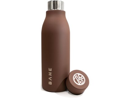 Bahe Studio Flask láhev na vodu 600 ml - hnědá