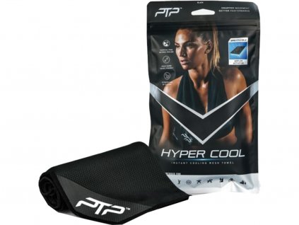 PTP Hyper Cool chladící ručník 30x100 cm - černý