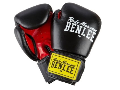 Benlee Fighter kožené boxerské rukavice - černo/červené