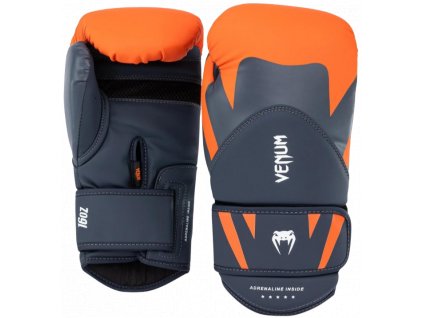 Venum Challenger 4.0 Boxing Gloves - Orange/Navy Blue | MMAshop.eu