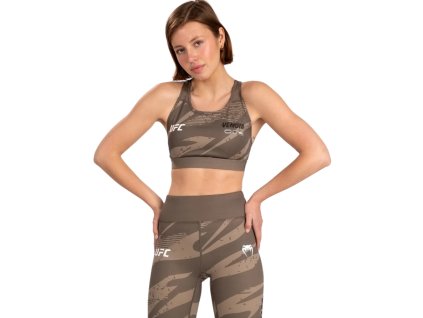 UFC Adrenaline by Venum Fight Week Women’s Sports Bra - Desert Camo