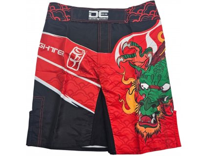 Danger MMA šortky - červeno/černé
