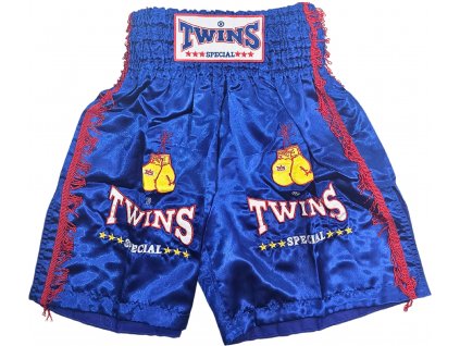 Twins International Boxing Shorts - blue