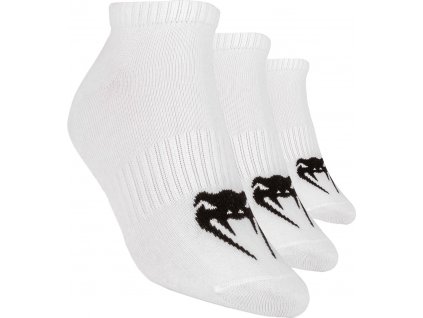 Venum Classic nízké ponožky 3 páry - bílo/černé