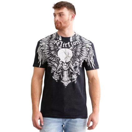 Affliction Crossed Over pánské tričko - černé