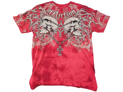 Affliction Collapse pánské tričko - rudé