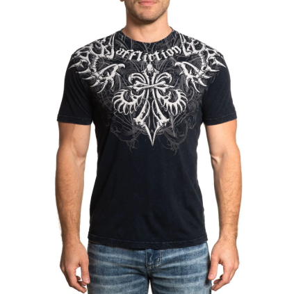 Affliction Skeleton pánské tričko - černé