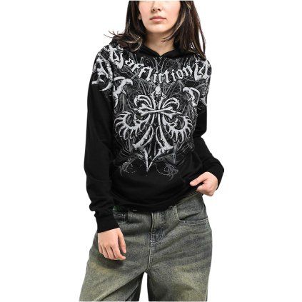 Affliction Skeleton dámská mikina - černá