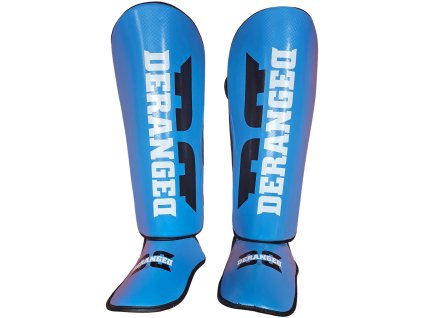 Deranged Carbon Line shin guards - blue