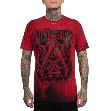 Affliction Lost Art men T-shirt - red