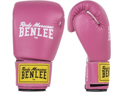 Benlee Rodney boxerské rukavice koženka - růžovo/bílé