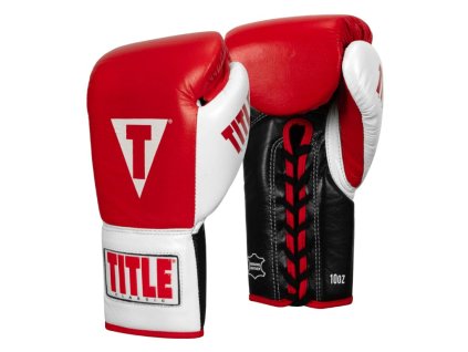 Title Classic Pro Fight zápasové rukavice - červeno/bílo/černé