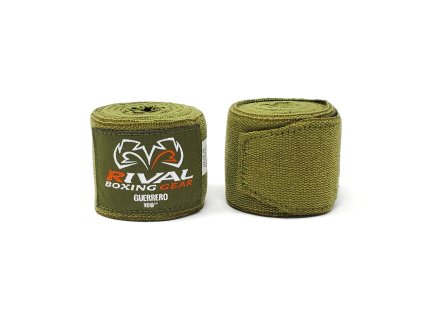 RIVAL Guerrero boxerské bandáže 5,3 m - khaki zelené