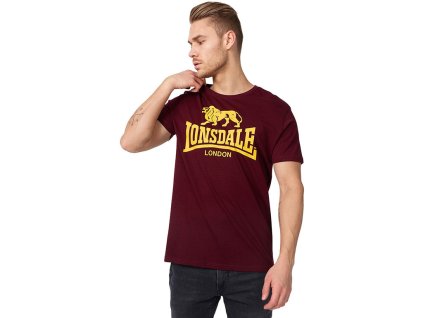 Lonsdale Logo pánské tričko - bordó
