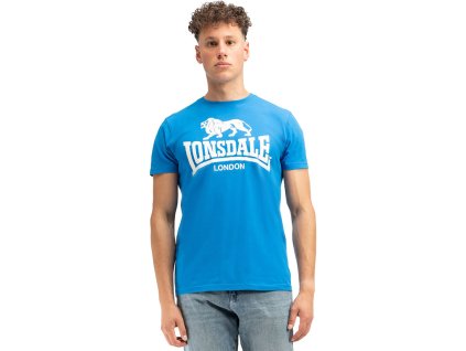 Lonsdale Logo pánské tričko - modro/bílé